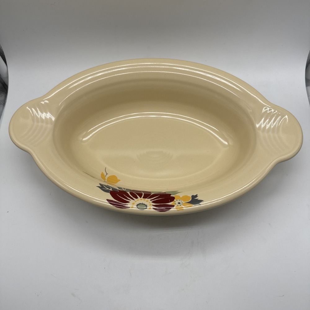 Homer Laughlin Fiesta Open Individual Casserole Dish Clematis HLCCA 2016 PA